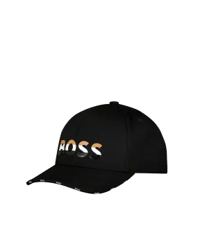 Logo Embroidered Cap - Black