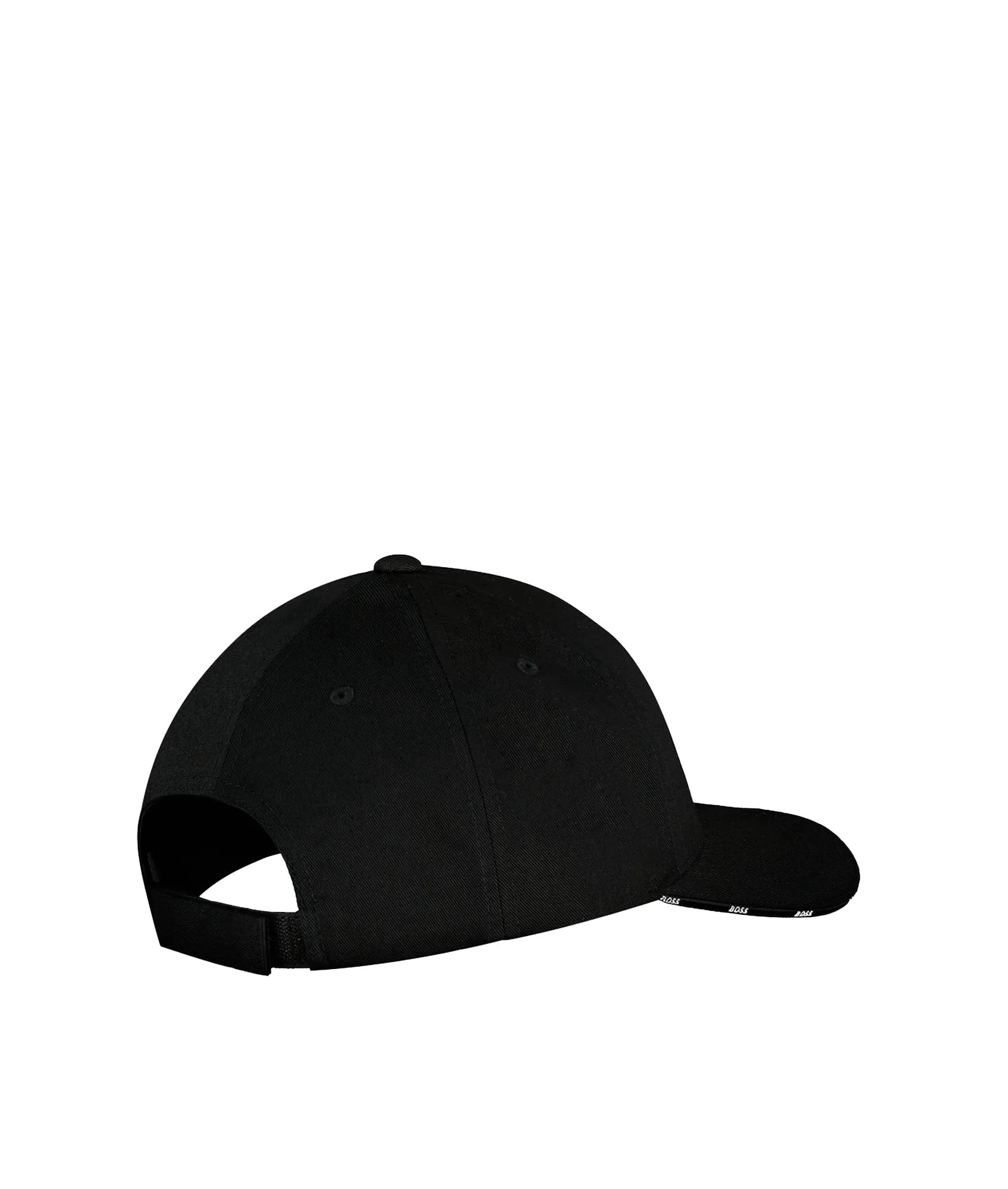 Logo Embroidered Cap - Black