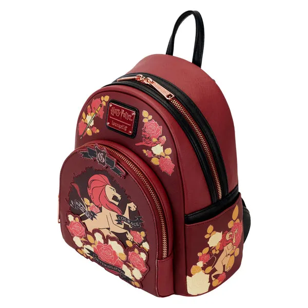 Loungefly x Harry Potter Gryffindor House Tattoo Mini Backpack