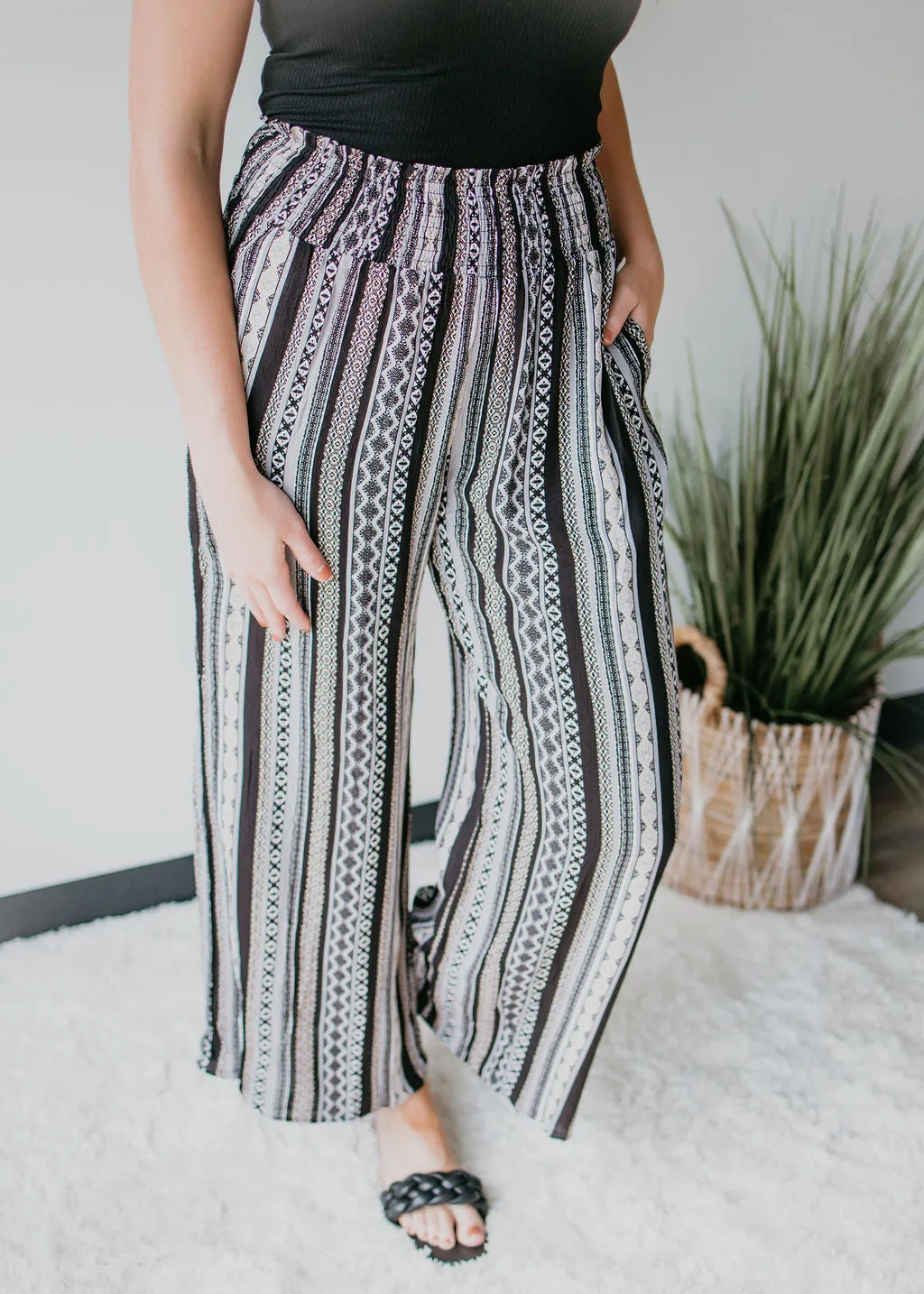 Lydia Printed Wide Leg Pants FINAL SALE