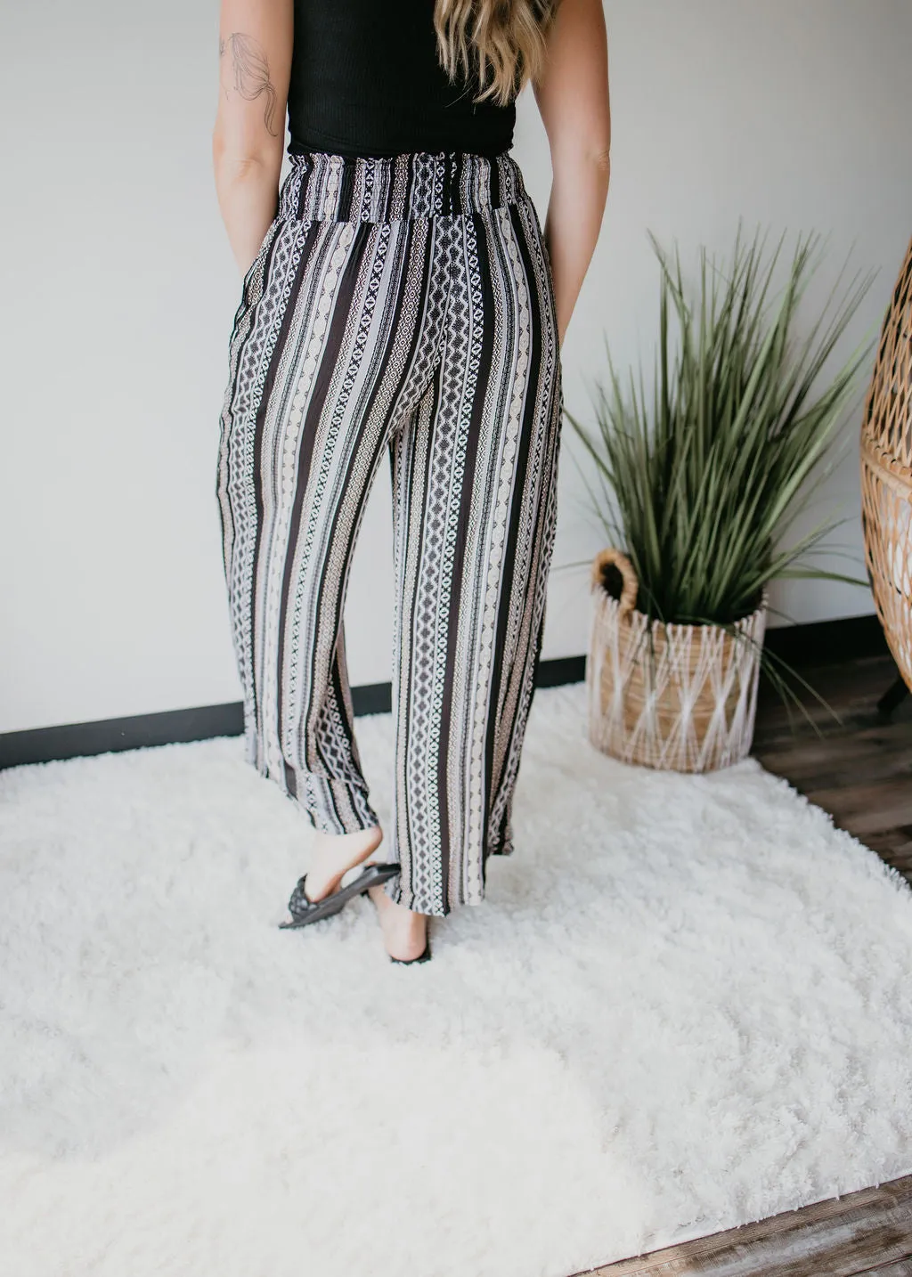 Lydia Printed Wide Leg Pants FINAL SALE