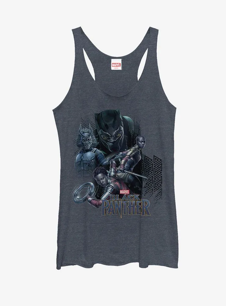 Marvel Black Panther Character View Womens Tank Top