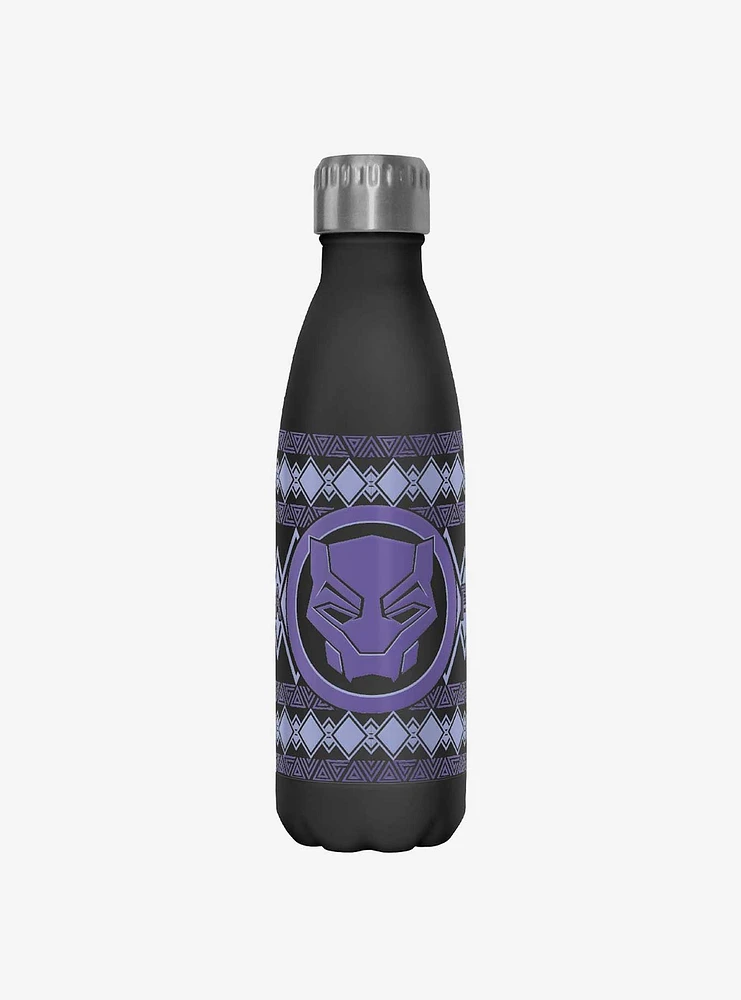 Marvel Black Panther King T'Challa Emblem Water Bottle