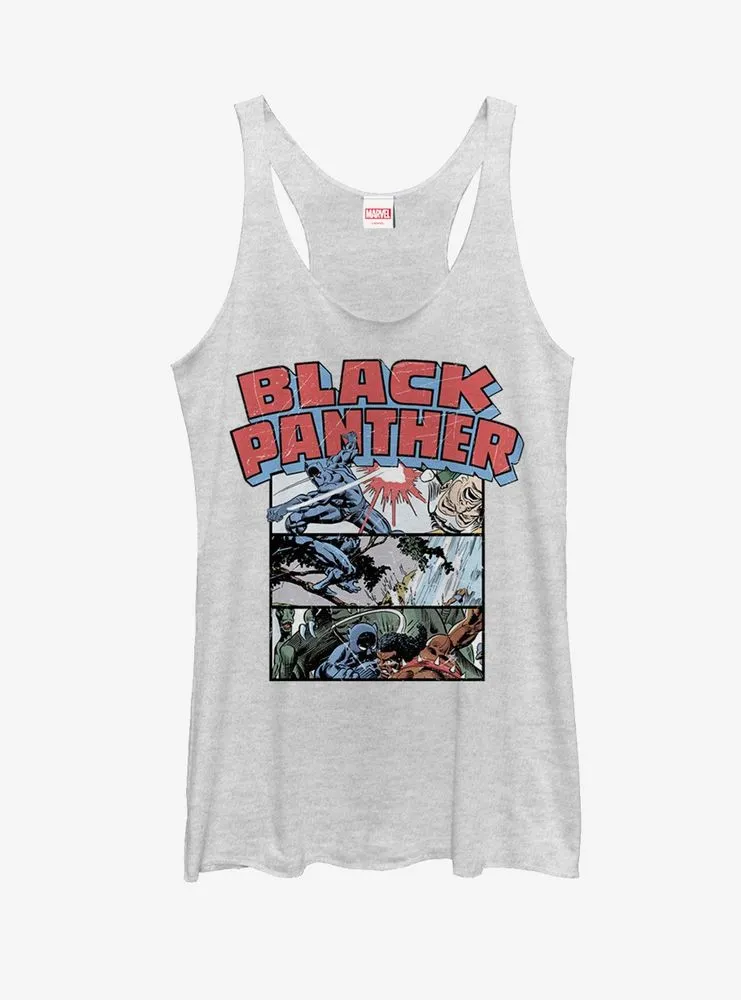 Marvel Black Panther Panels Womens Tank Top