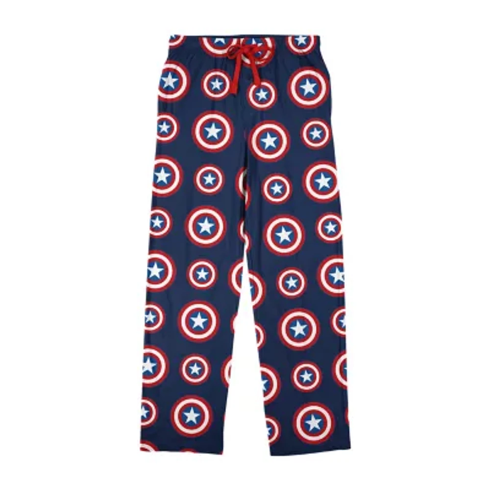 Marvel Captain America Mens Fleece Pajama Pants