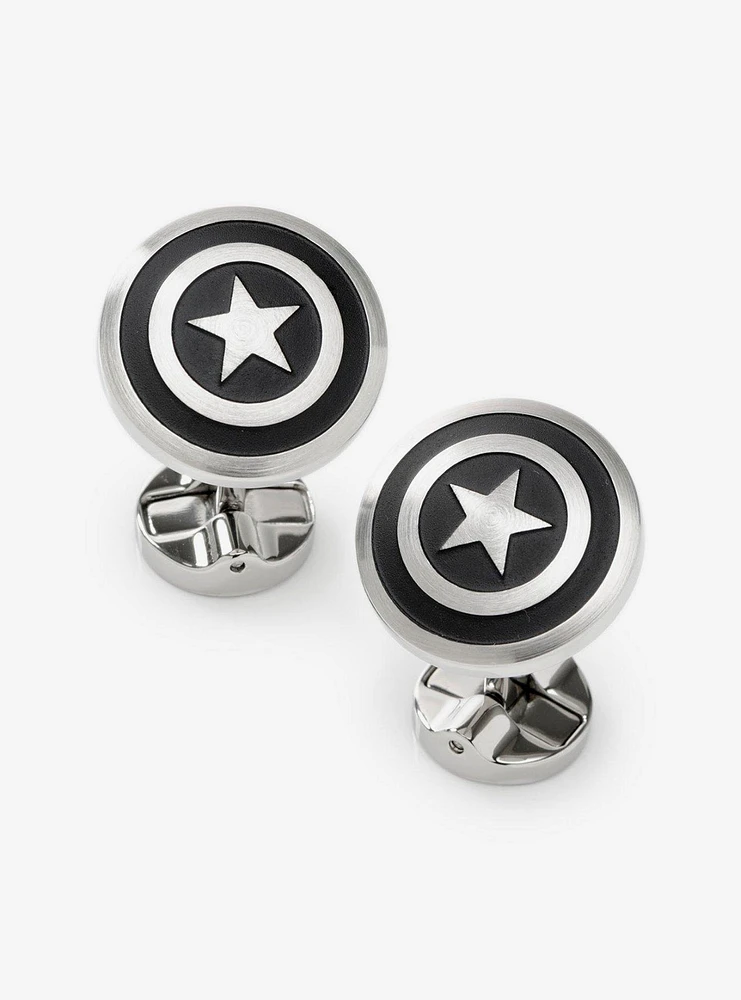 Marvel Captain America Shield Stainless Steel Cufflinks