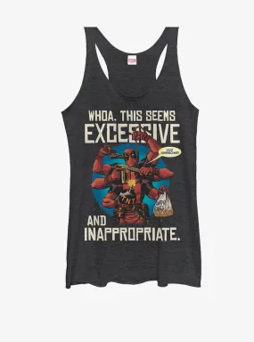 Marvel Deadpool Excessive Behavior Womens Tank Top