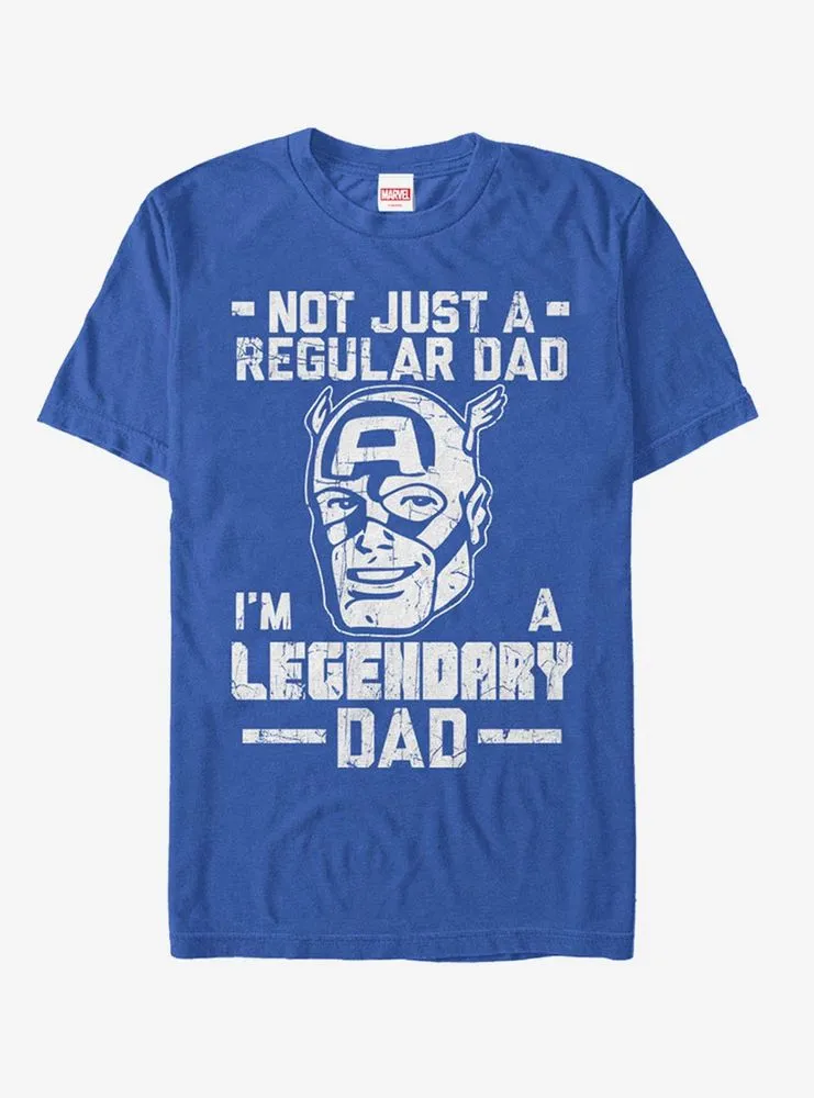 Marvel Father's Day Captain America Not Regular Dad T-Shirt