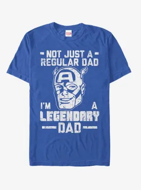 Marvel Father's Day Captain America Not Regular Dad T-Shirt