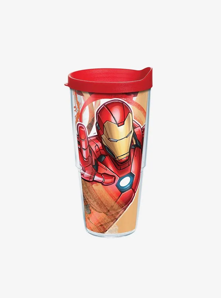 Marvel Iron Man Iconic 24oz Classic Tumbler With Lid