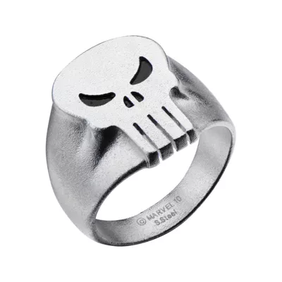 Marvel Punisher Skull Mens Stainless Steel Ring