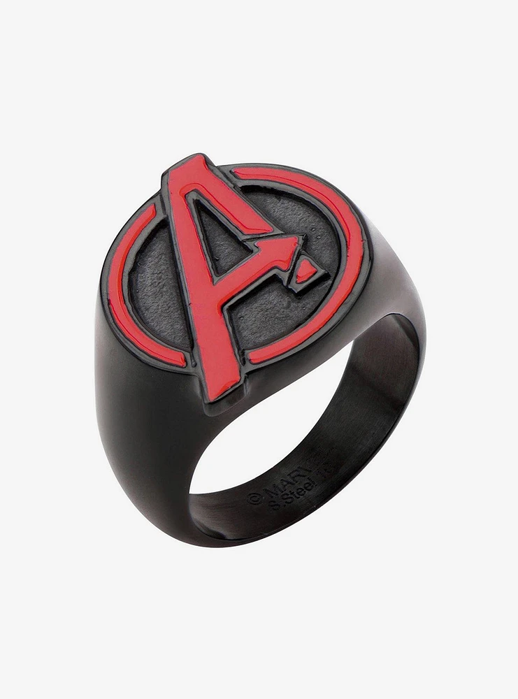 Marvel Red Avenger Logo Ring