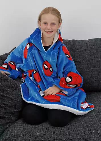 Marvel Spiderman Hugzee - Wearable Hooded Fleece Blanket | Kaleidoscope