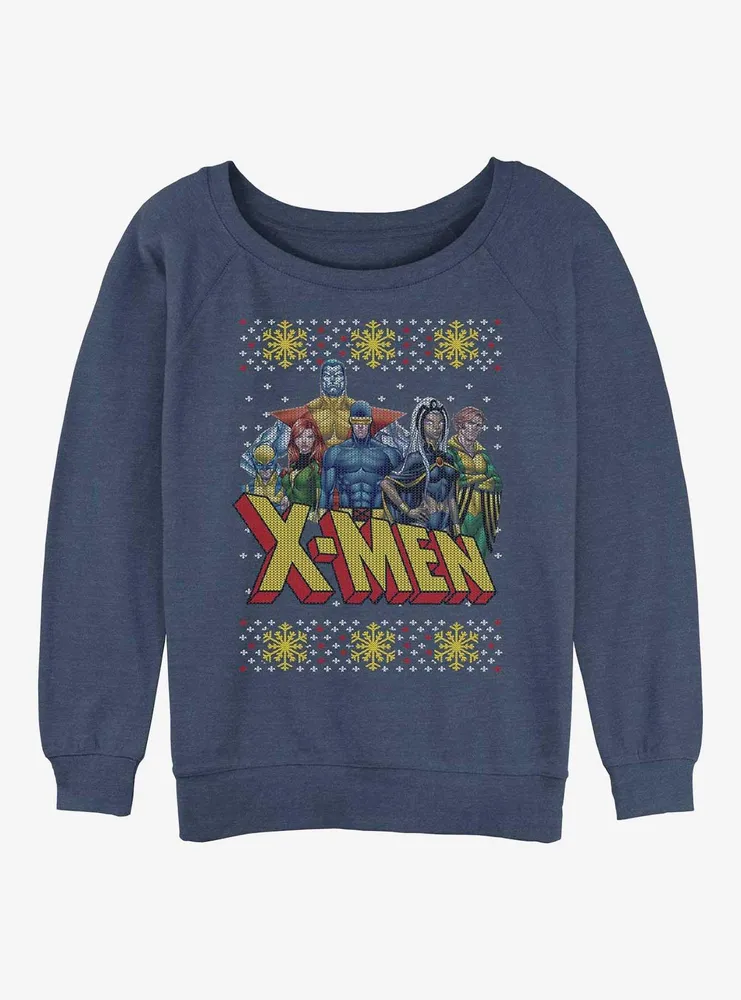 Marvel X-Men Hero Group Womens Slouchy Sweatshirt