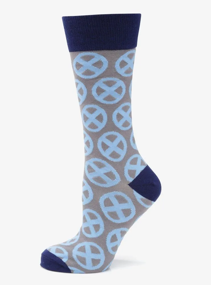 Marvel X-Men Symbol Gray Socks