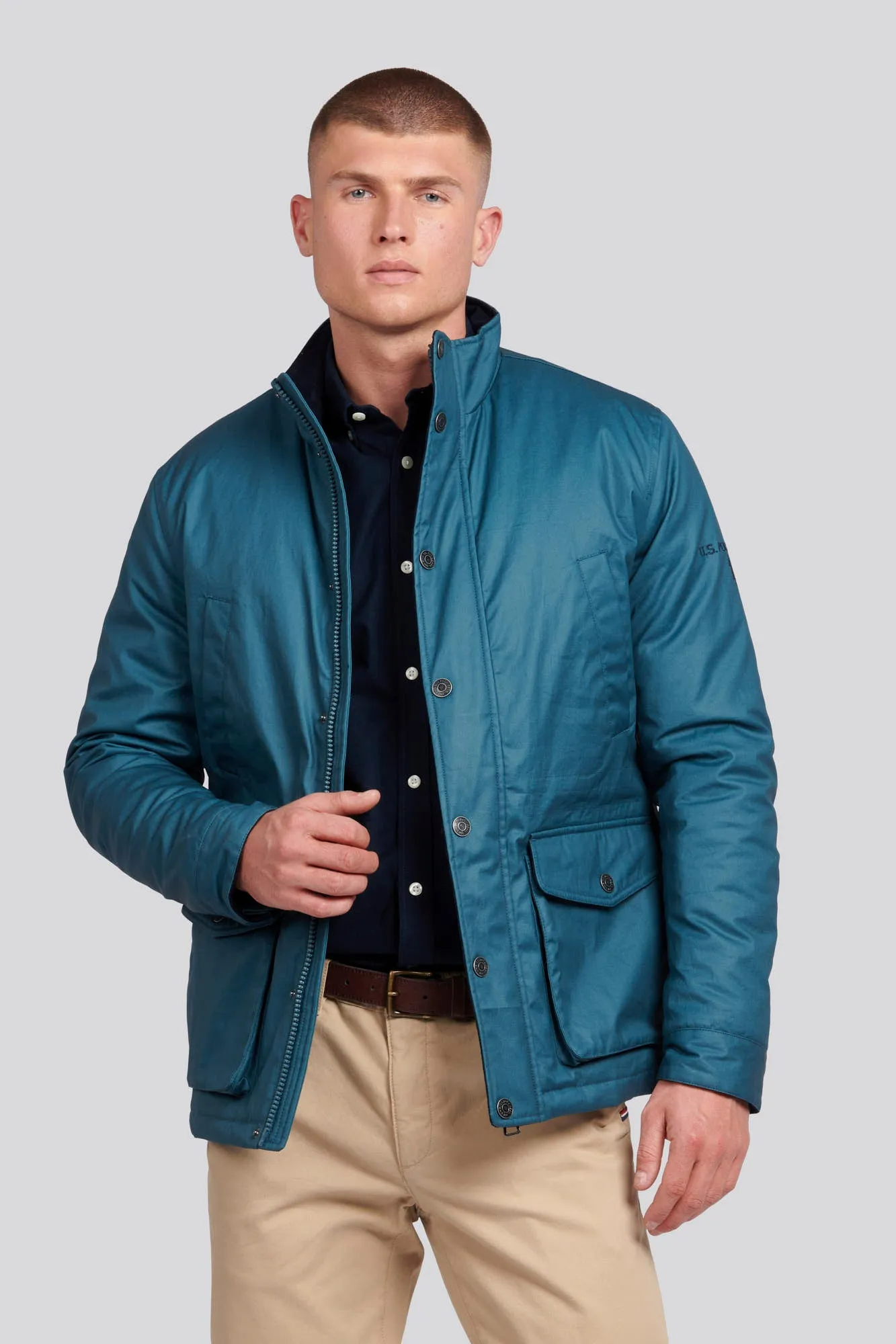 Mens 4 Pocket Field Jacket in Stargazer