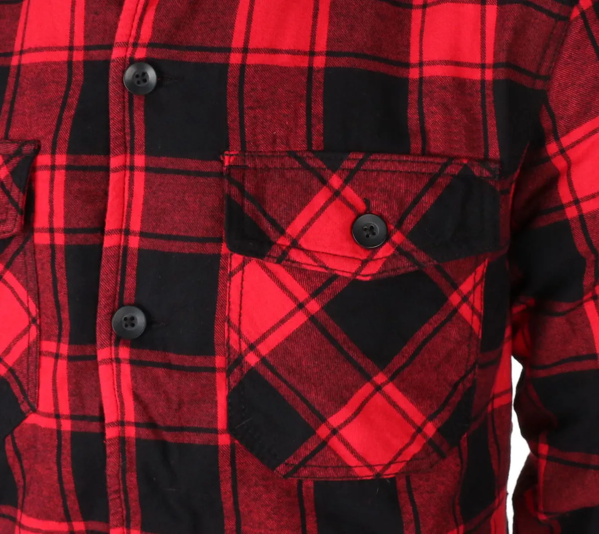 men's jacket BRANDIT - Lumberjacket checked - 9478-red/black checkered  -  Metal-shop