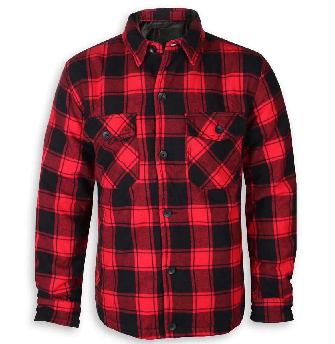 men's jacket BRANDIT - Lumberjacket checked - 9478-red/black checkered  -  Metal-shop