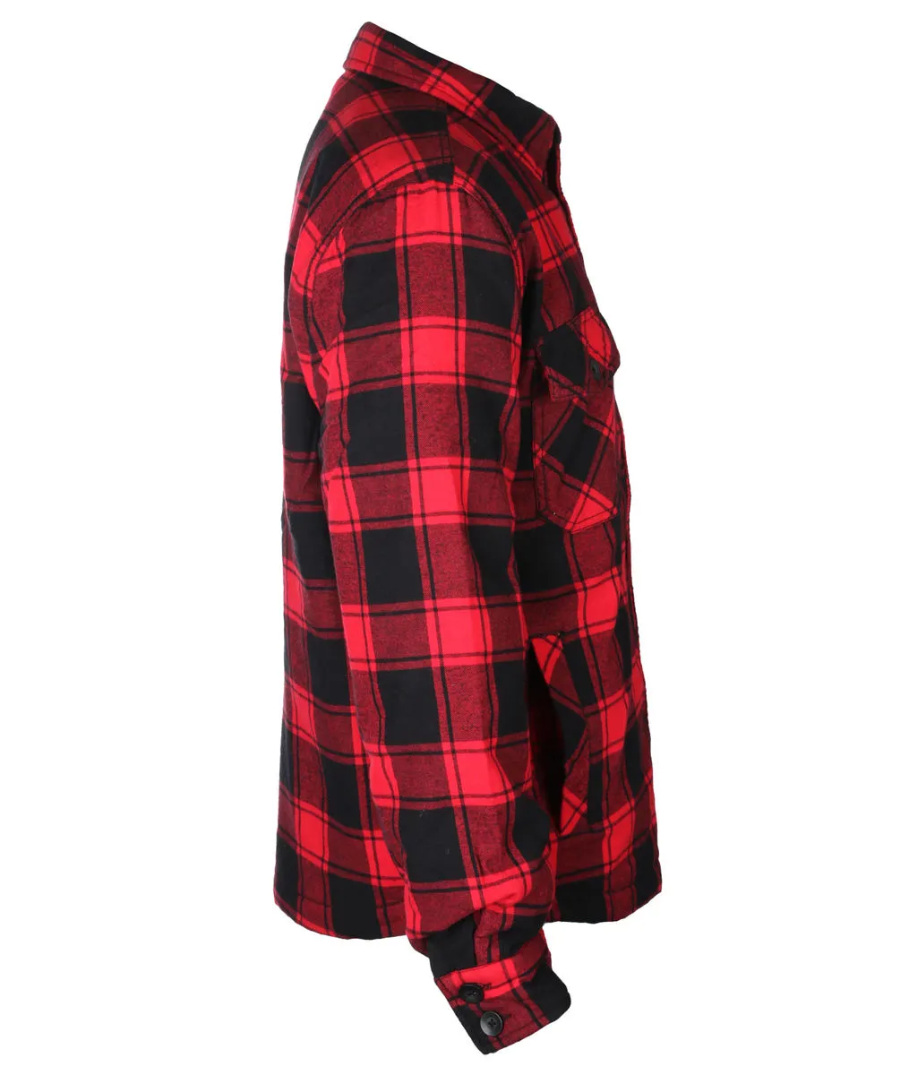 men's jacket BRANDIT - Lumberjacket checked - 9478-red/black checkered  -  Metal-shop