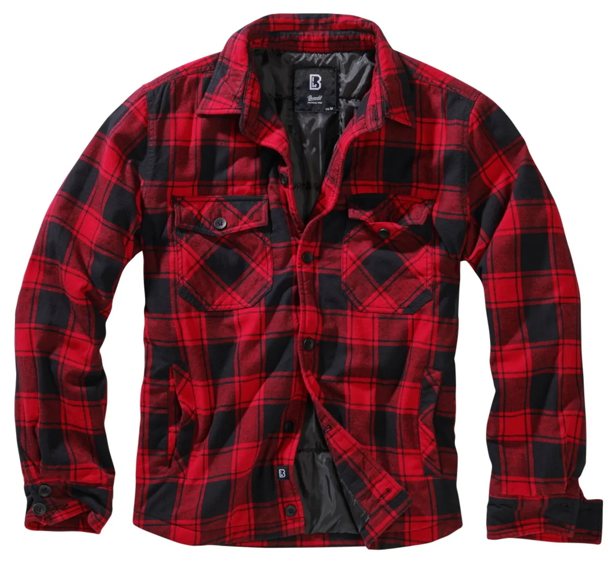 men's jacket BRANDIT - Lumberjacket checked - 9478-red/black checkered  -  Metal-shop