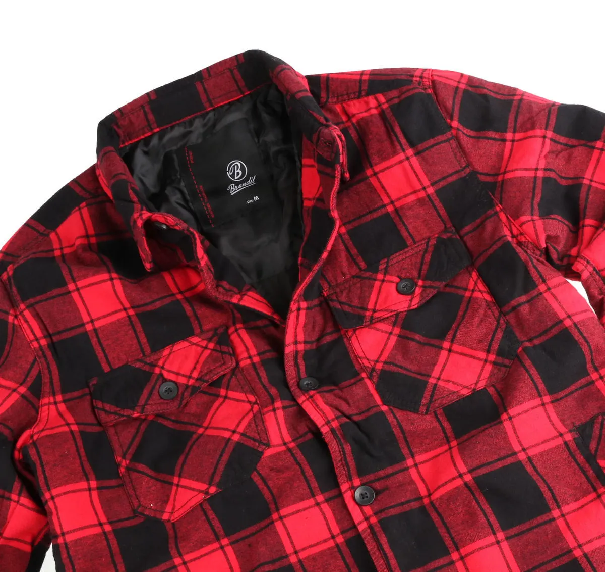 men's jacket BRANDIT - Lumberjacket checked - 9478-red/black checkered  -  Metal-shop