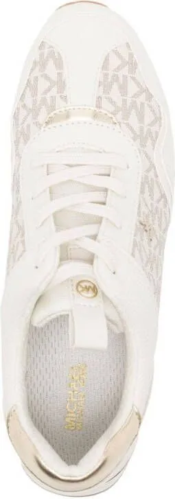 Michael Kors Raina logo-jacquard platform sneakers Gold