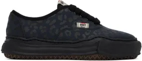 Miharayasuhiro Black Baker Leopard Sneakers