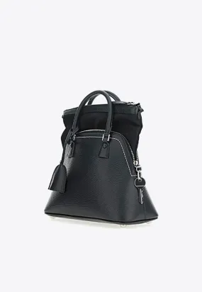 Mini 5AC Classique Top Handle Bag in Grained Leather