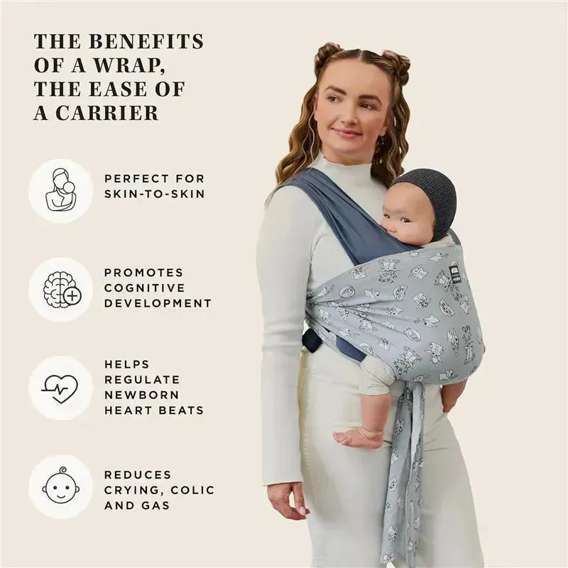 Moby - Easy-Wrap Carrier, Baby Carrier and Wrap in One, Disney Star Wars Grogu's Galaxy