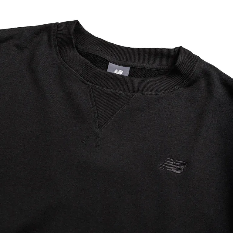 New Balance Athletics French Terry Crewneck Black