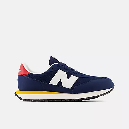 New Balance Big Kid’s 237 NB Navy with Varsity Gold