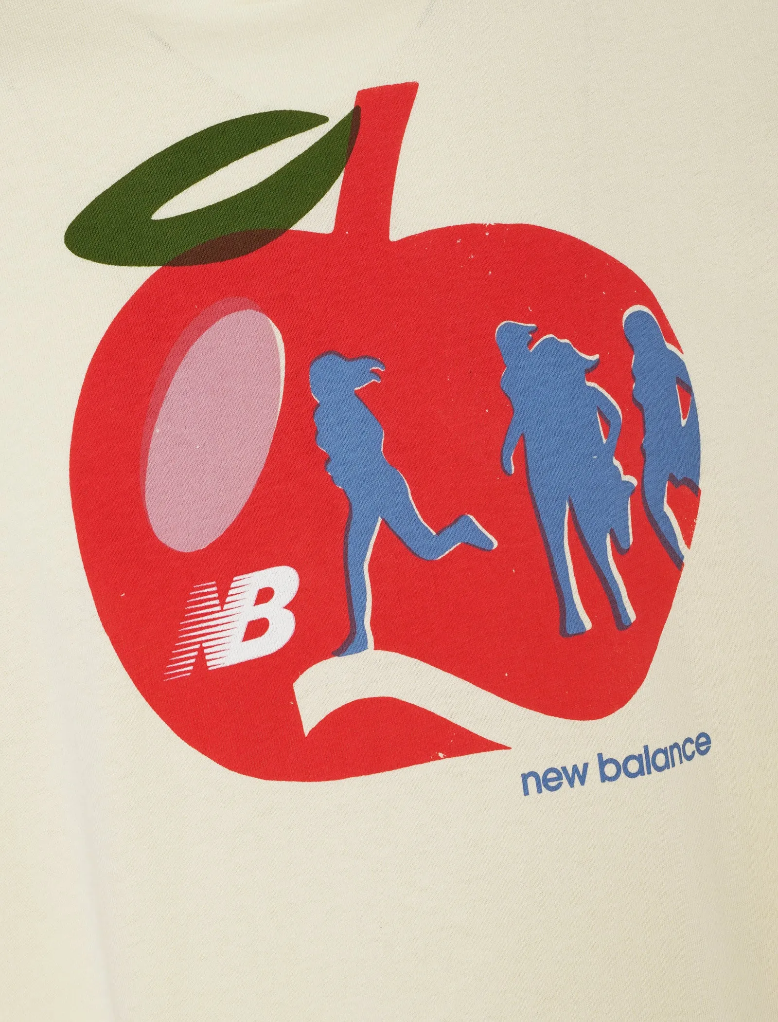 NEW BALANCE MIUSA APPLE MARA TEE   OFF-WHITE