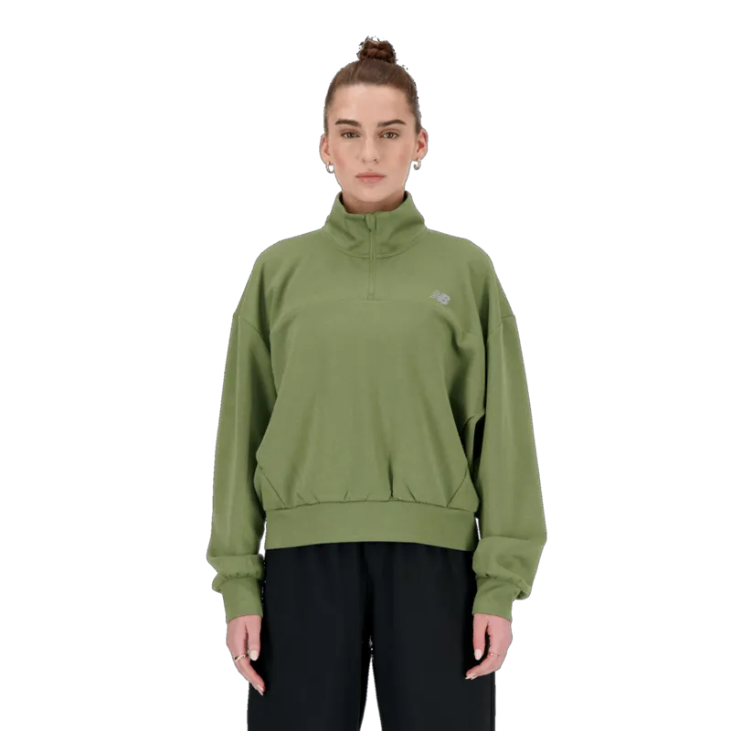 New Balance Women's Tech Knit Oversized Quarter Zip