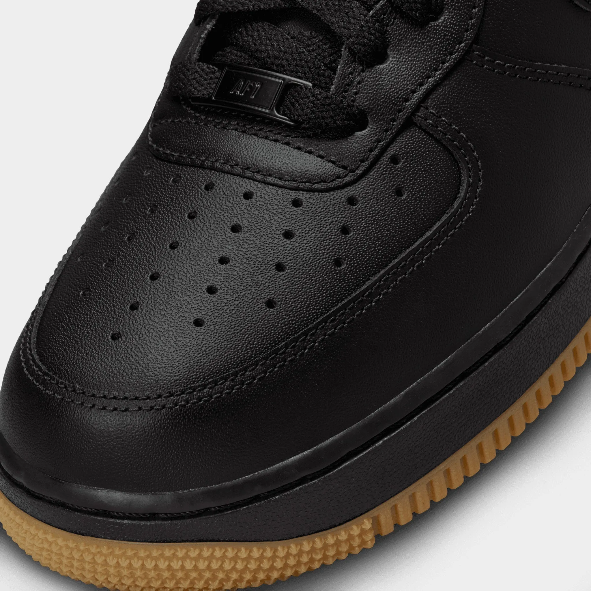 Nike Air Force 1 '07 Black / Black - Gumlight Brown