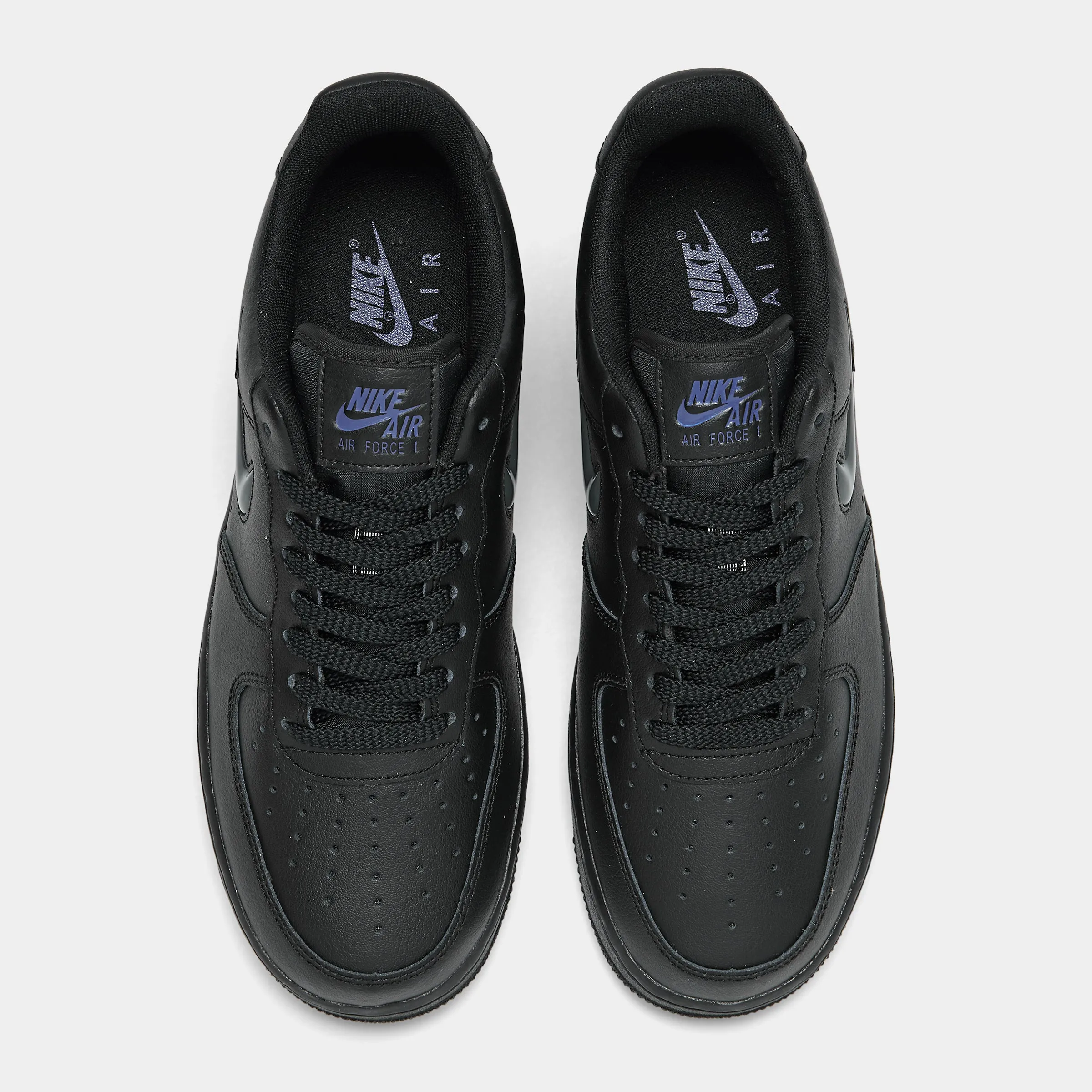 Nike Air Force 1 Jewel Black / Dark Grey - Racer Blue