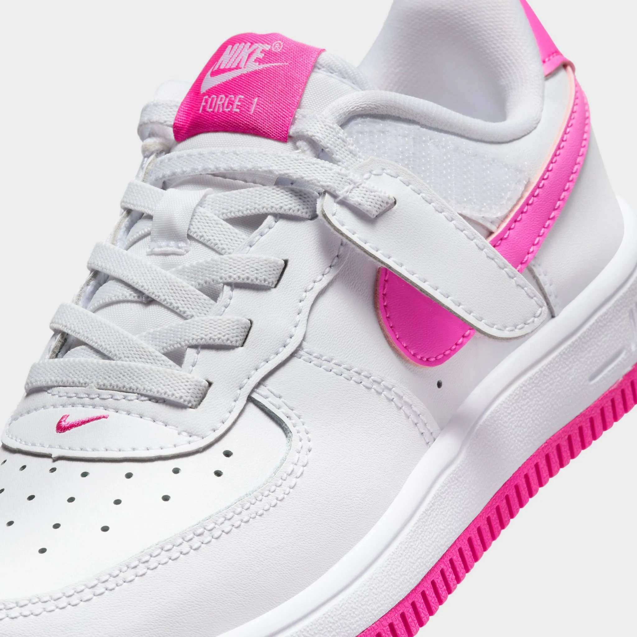 Nike Air Force 1 Low EasyOn PS White / Laser Fuschia