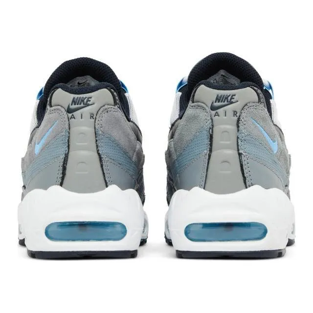 Nike air max 95 (cool grey university blue/ cool grey/ dark obsidian/ white/ university blue) men us