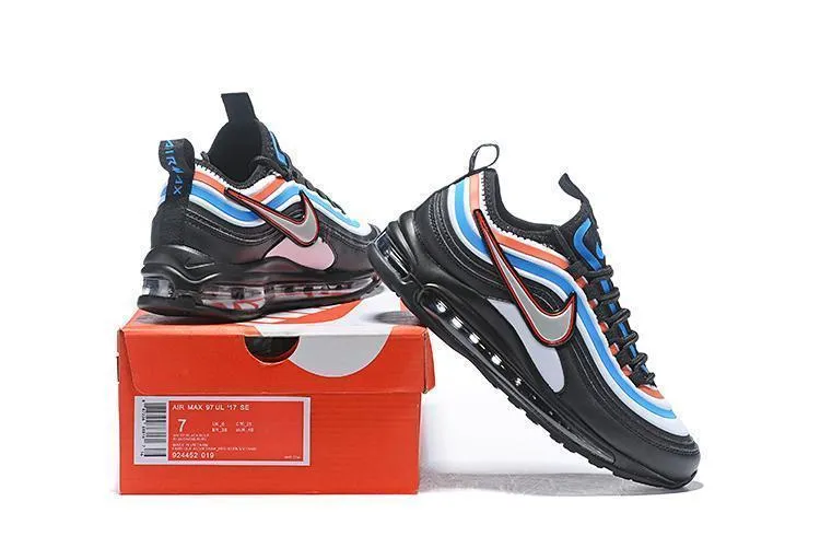 Nike Air Max 97 Ultra SE Black Blue Orange Sale Men Size US 7, 8, 8.5, 9, 10, 11