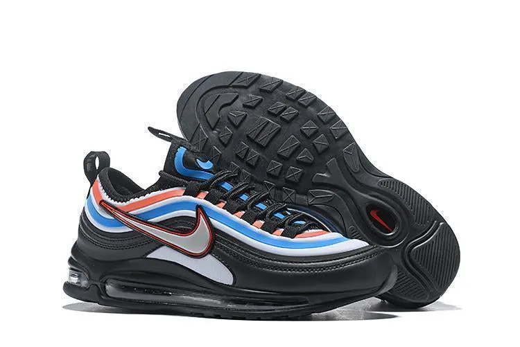 Nike Air Max 97 Ultra SE Black Blue Orange Sale Men Size US 7, 8, 8.5, 9, 10, 11