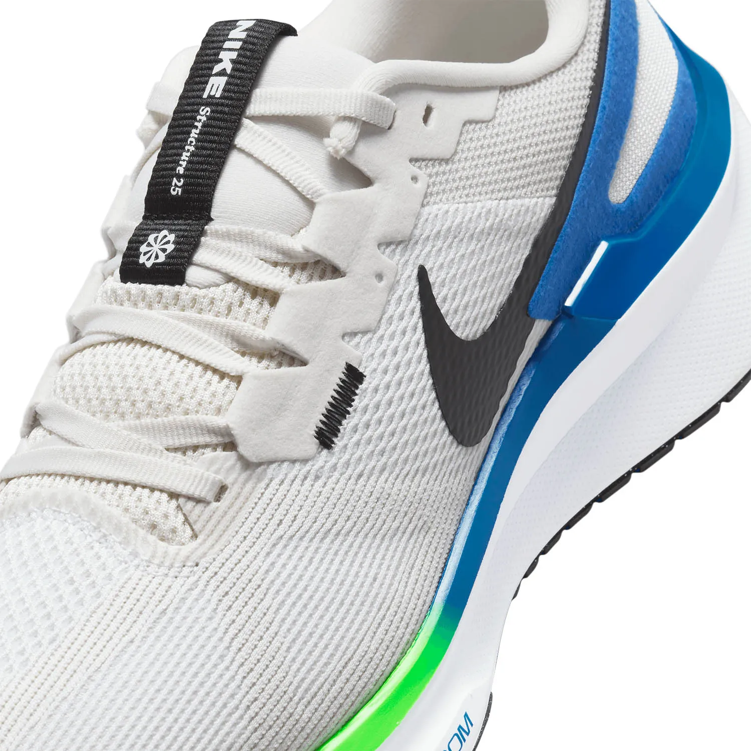 Nike Air Zoom Structure 25  White/Black/Platinum Tint/Star Blue