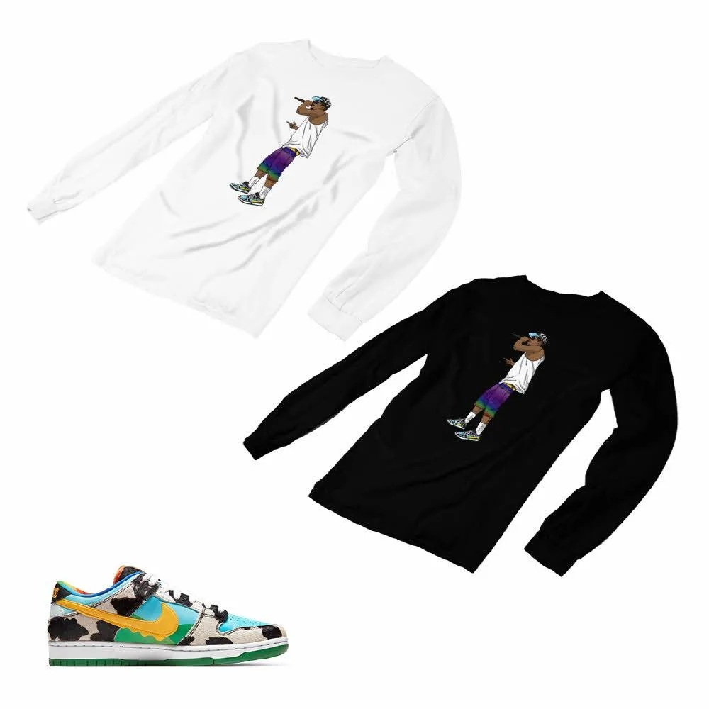 Nike Dunk Ben Jerry’s Matching Custom Designed Long Sleeve T shirt ND 1-2-4