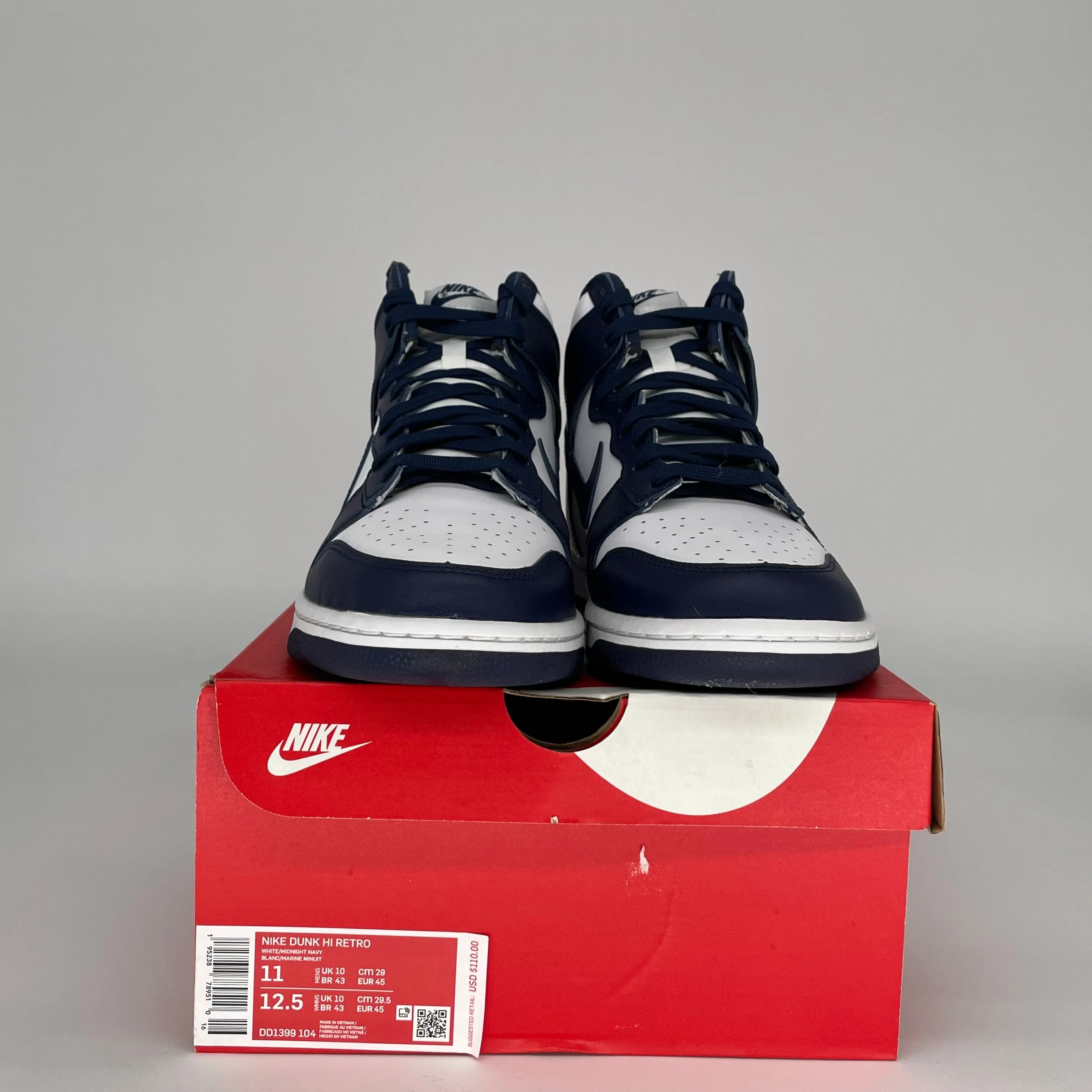 NIKE DUNK HIGH CHAMPIONSHIP NAVY SIZE 11 DD1399-104