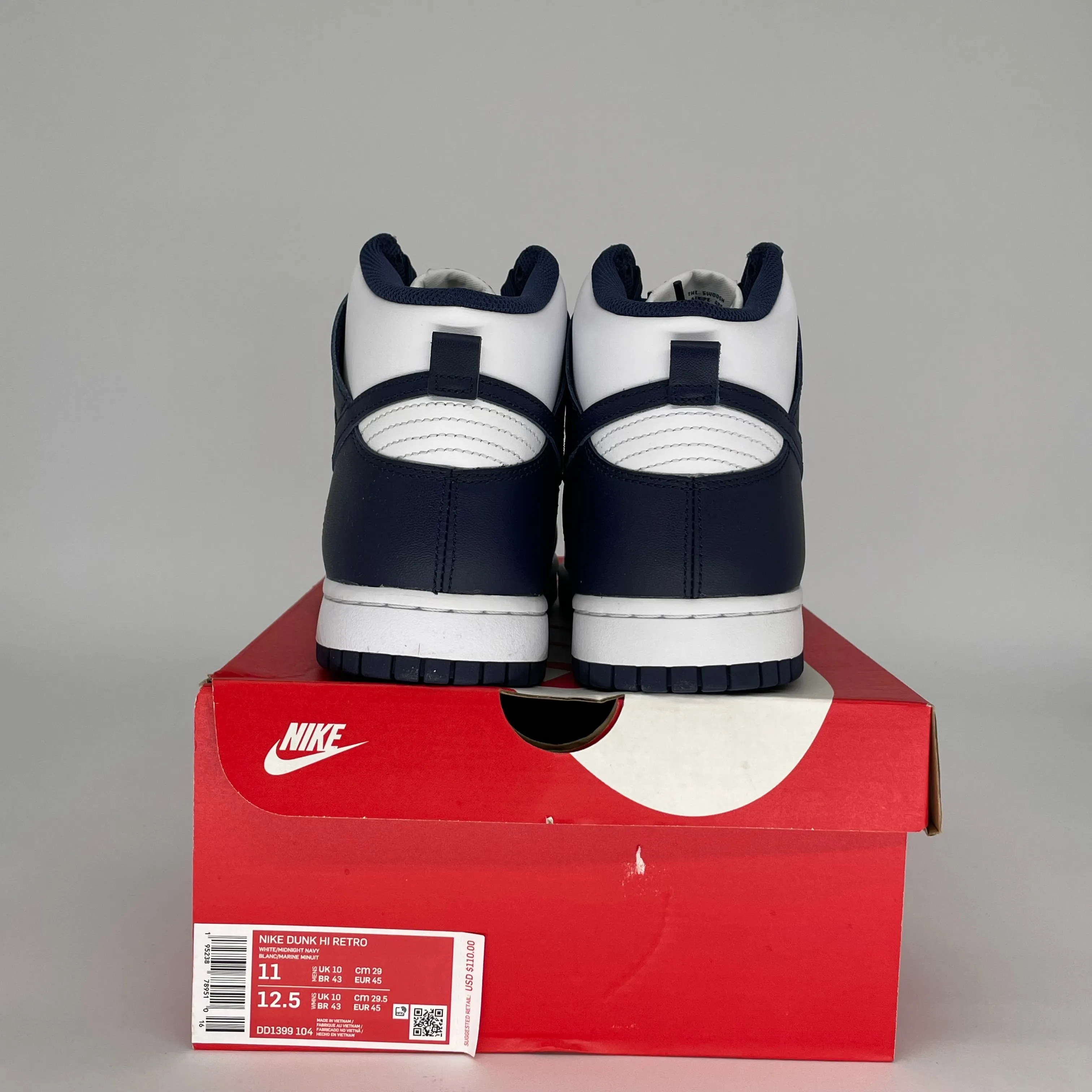 NIKE DUNK HIGH CHAMPIONSHIP NAVY SIZE 11 DD1399-104