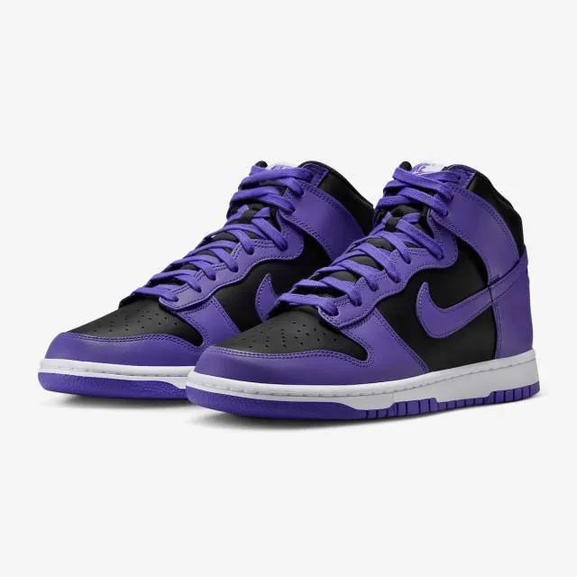 Nike dunk high (psychic purple/ black/ psychic purple white) men us 8-13 dv0829-500