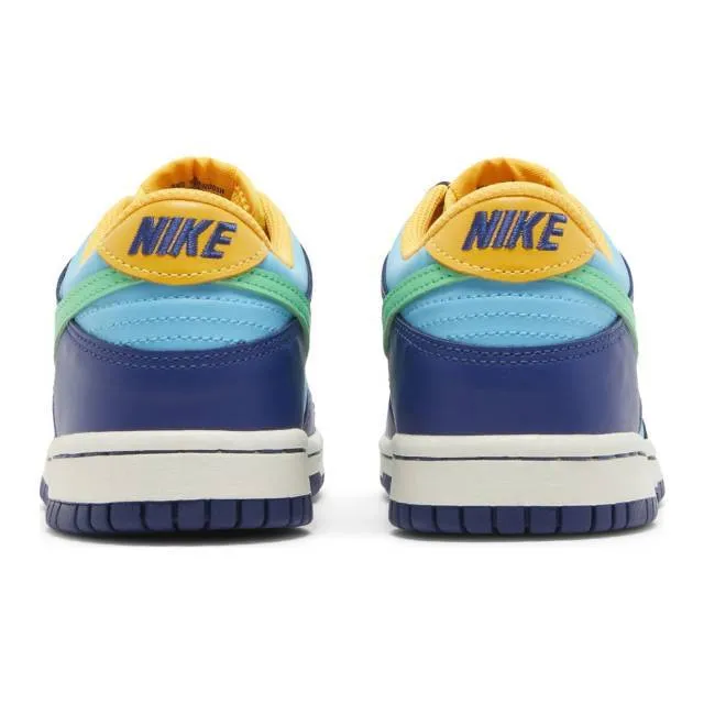 Nike dunk low gs (all-star 2023/ baltic blue/ electric algae/ deep royal/ laser orange) big kids 3.5