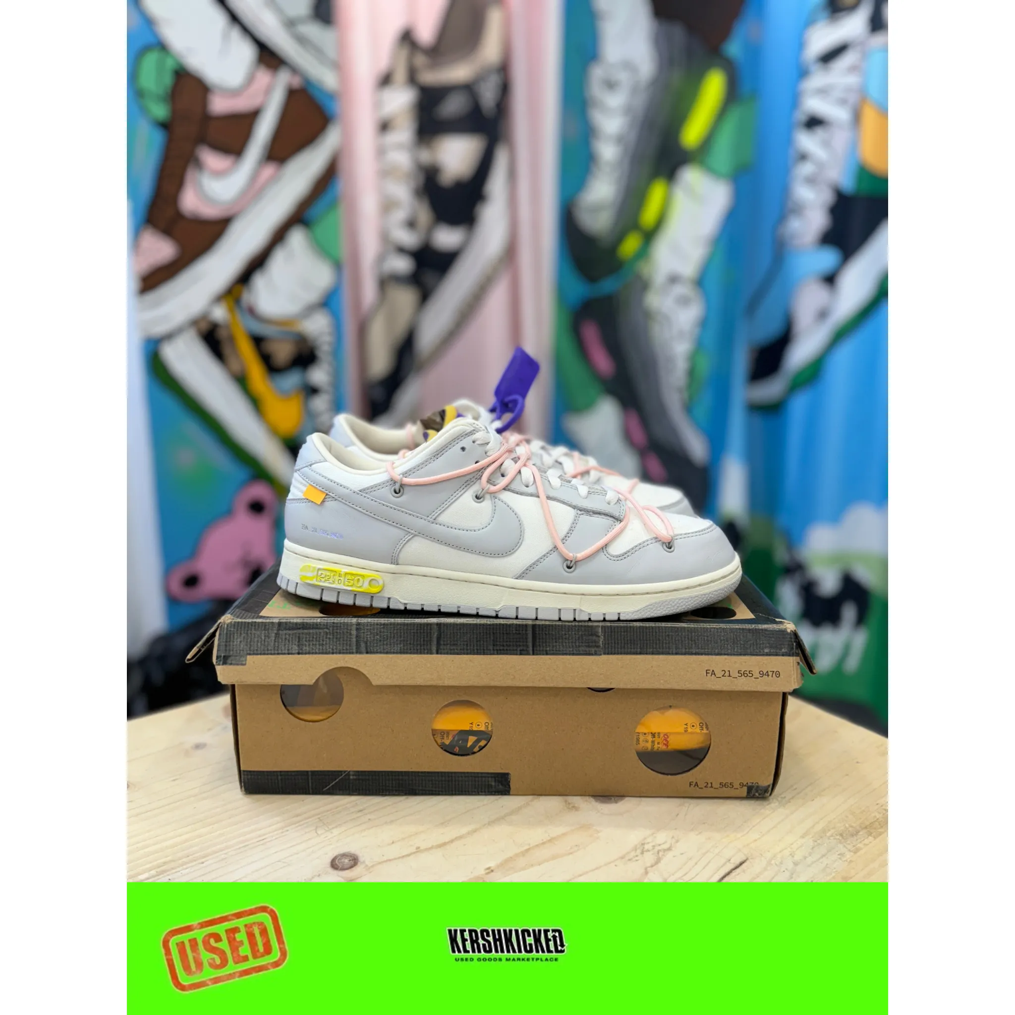 Nike Dunk Low Off White Lot 24 UK 11.5