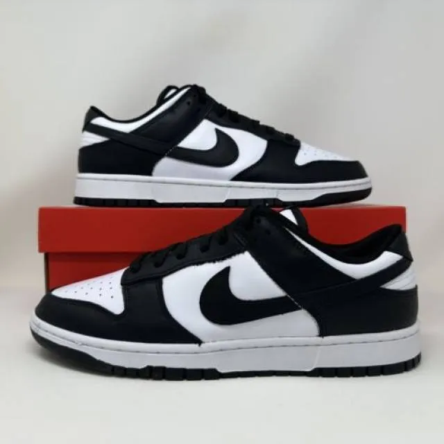 Nike dunk low panda black white men's size 12 women's size 13.5 dd1391-100 new