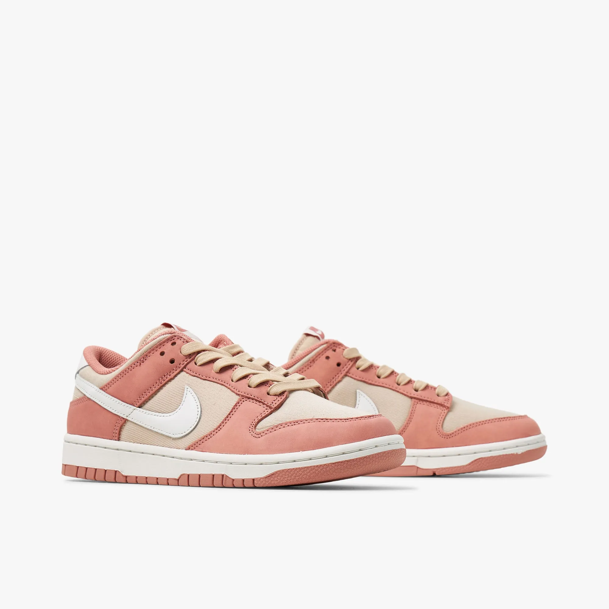 Nike Dunk Low Retro PRM Red Stardust / Summit White - Sanddrift