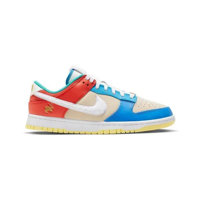 Nike dunk low retro prm (year of the rabbit blue orange cream white/ multi-color/ cream/ blue/ orang