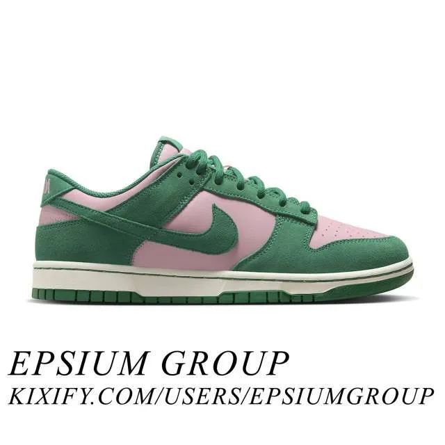 Nike dunk low se (malachite medium soft pink/ medium soft pink/ malachite/ sail) sizes 5-12 fz0549-600